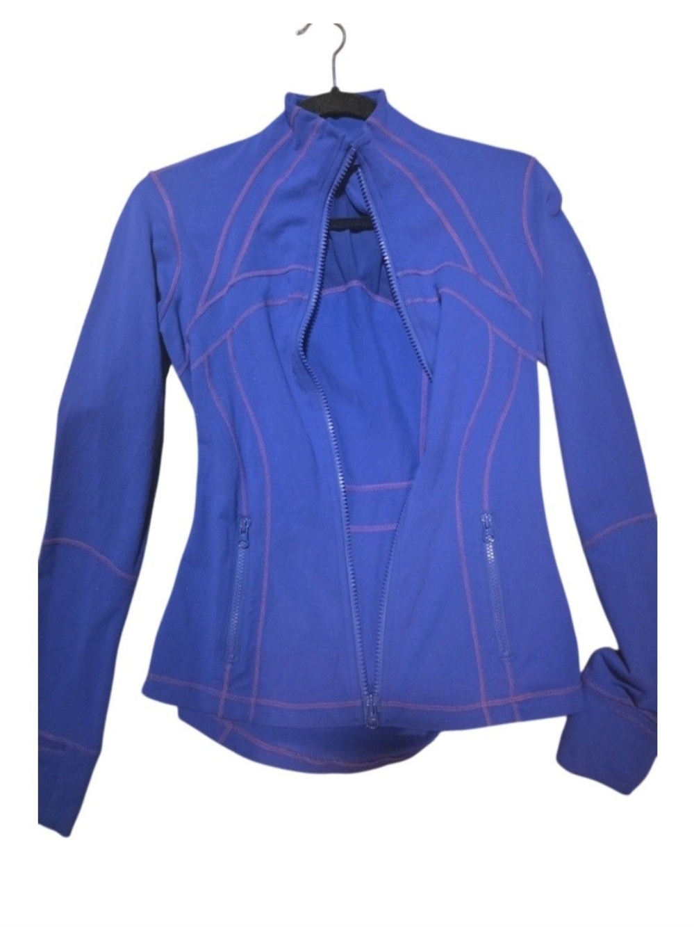Women’s Lululemon Blue Athletic Jacket with Contrast Stitching